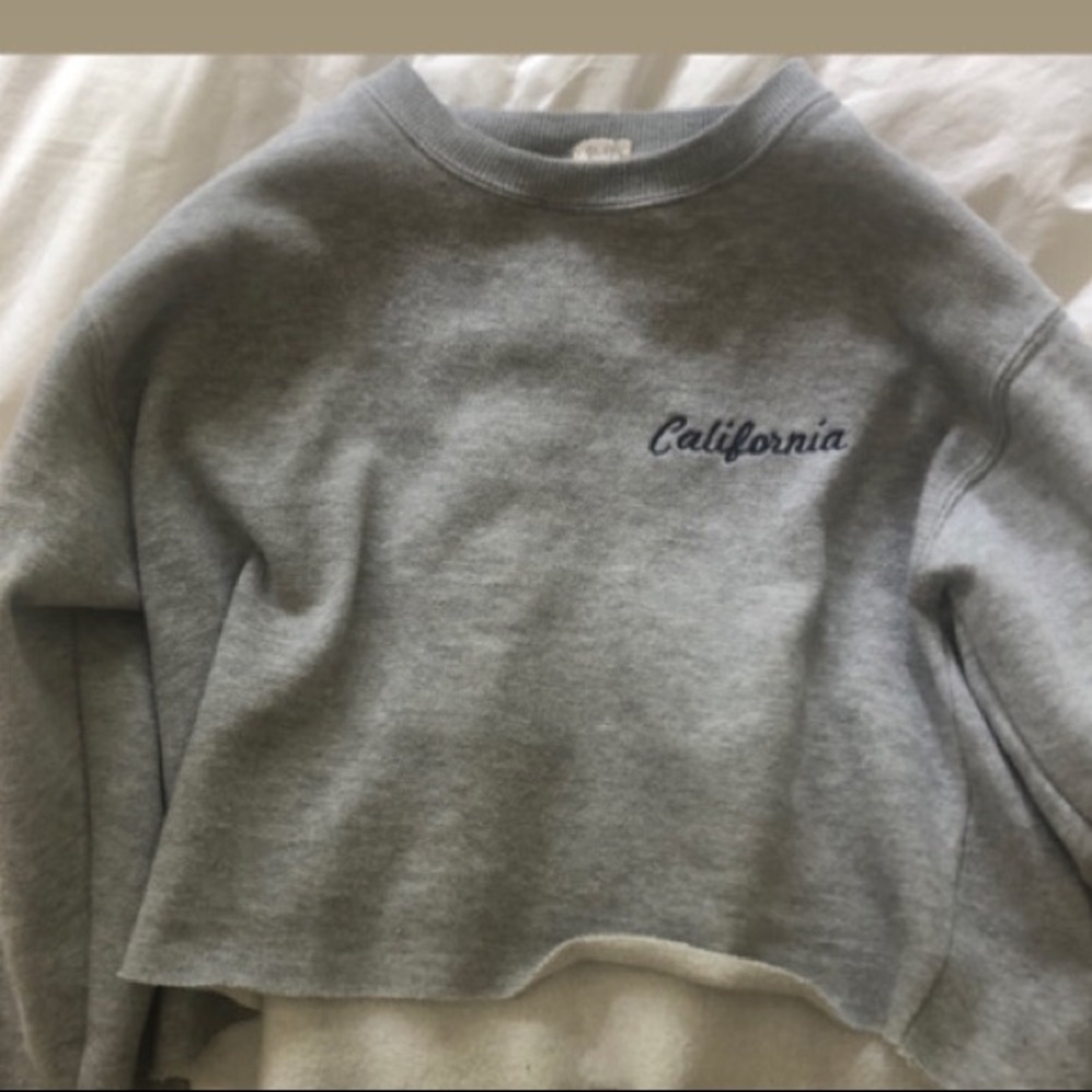 Brandy Melville cropped crew neck one size